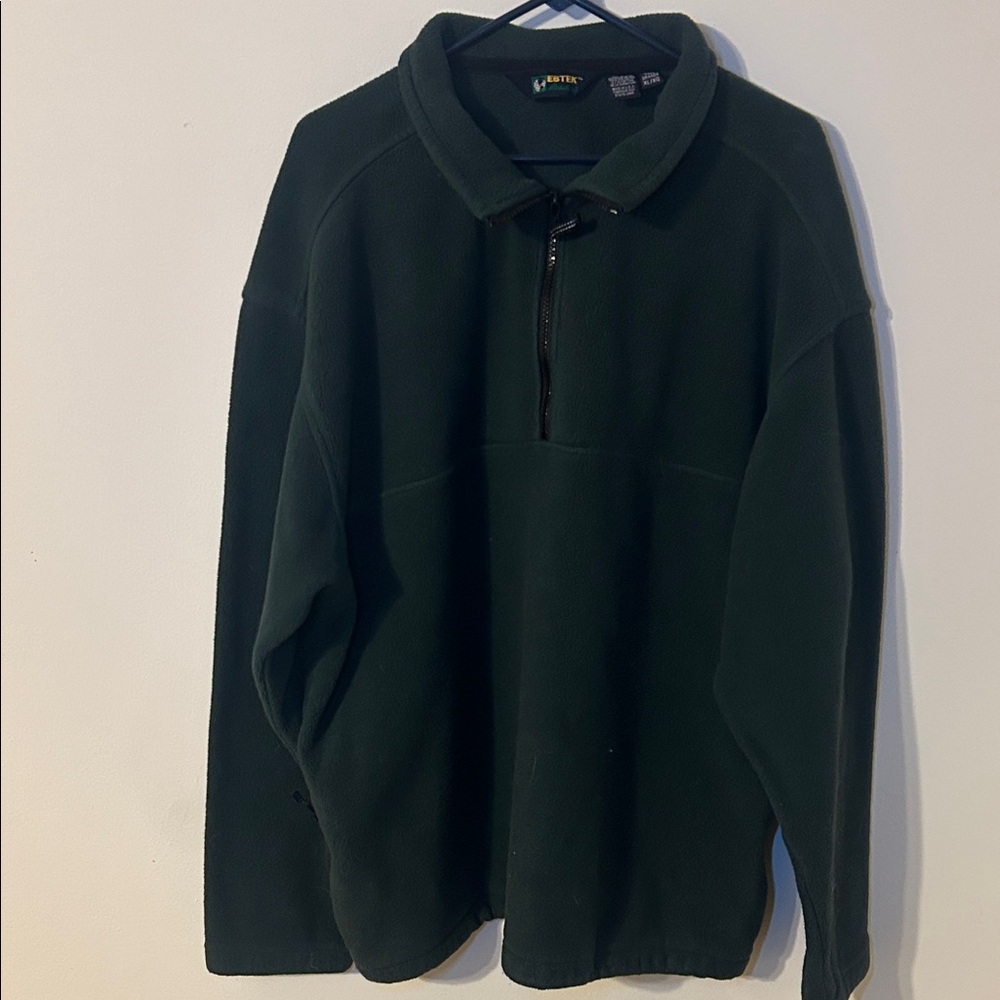 Vintage Y2K Eddie Bauer EBTek Pullover Fleece 1/4 Zip Sweatshirt Jacket Mens XL